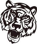 咆哮的老虎头像