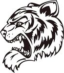 咆哮的老虎头像