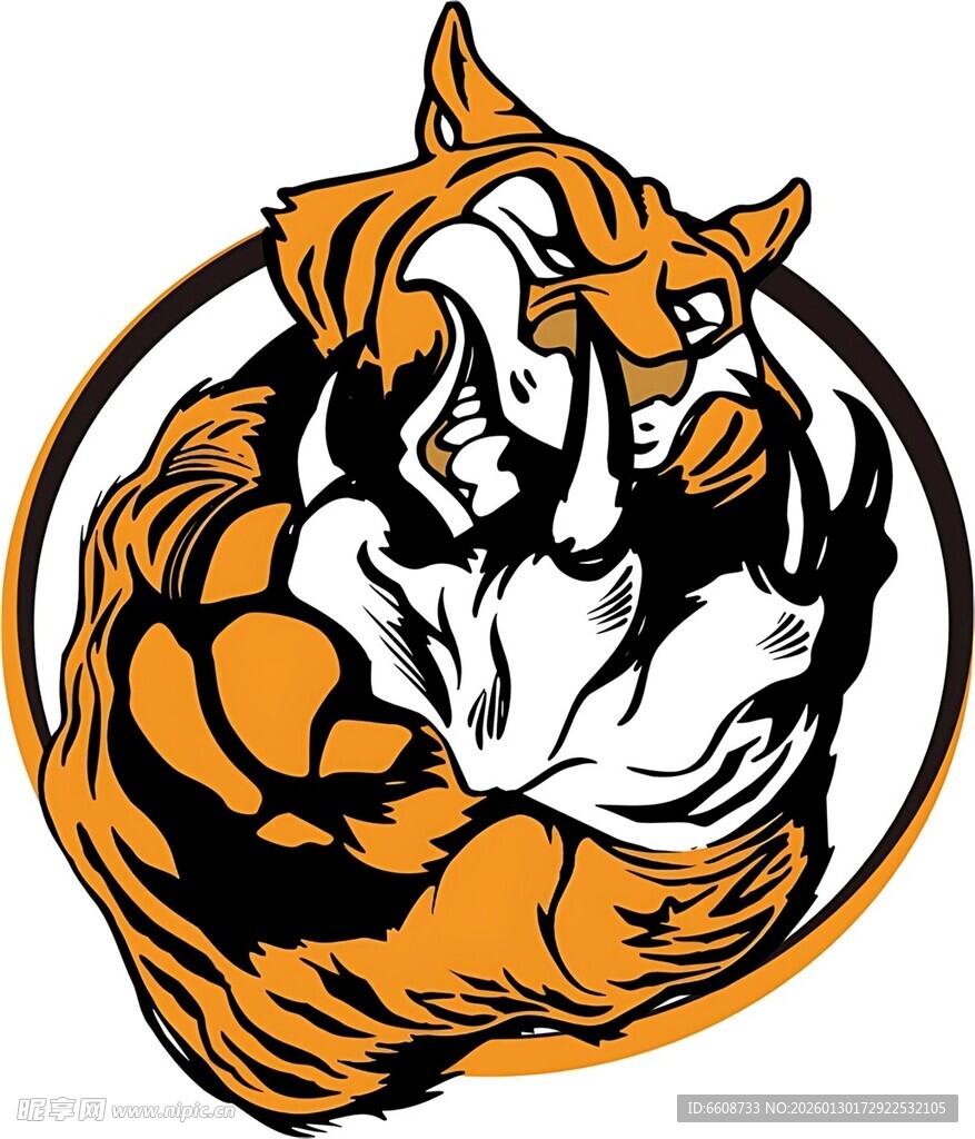 咆哮的狐狸标志