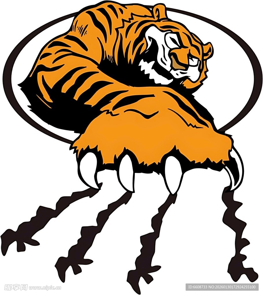 咆哮的猛虎标志