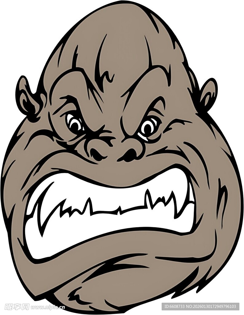 愤怒大猩猩卡通形象