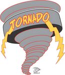 卡通风格龙卷风图案