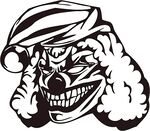 邪恶小丑狗头形象