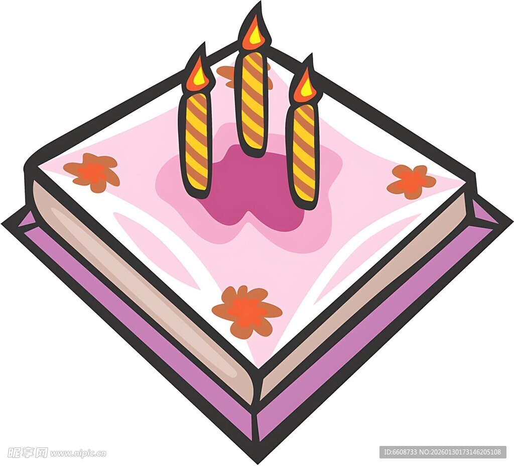 生日蛋糕插画