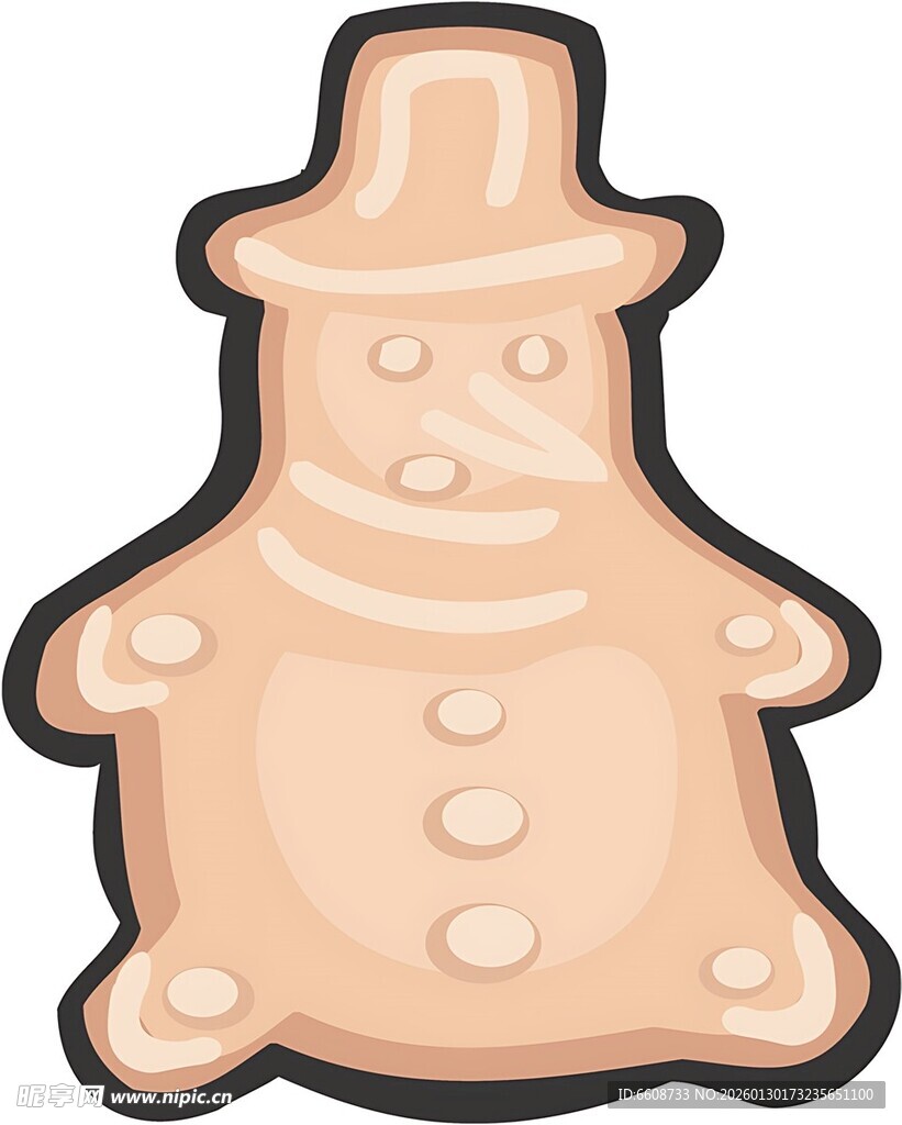 可爱卡通姜饼人形象