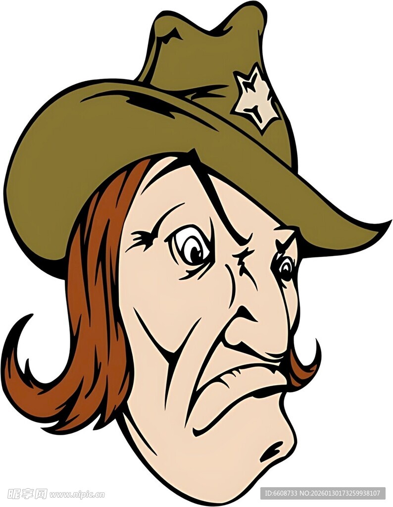 戴帽怪脸男子形象