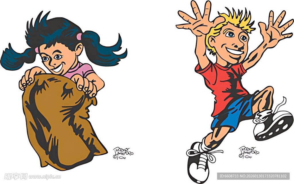 活泼儿童玩耍瞬间