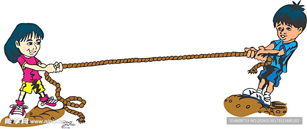 儿童拔河欢乐瞬间