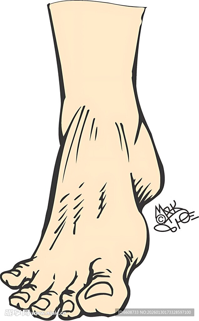 脚部特写展示粗糙皮肤