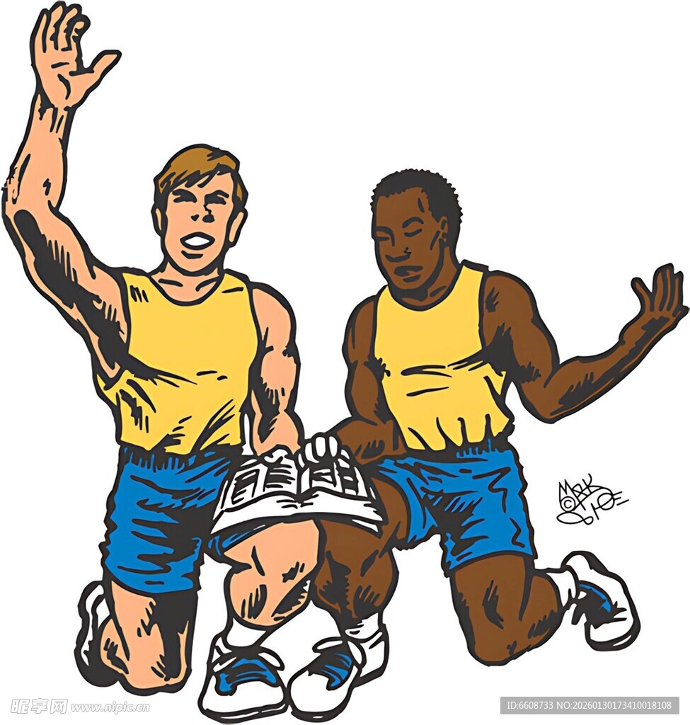 篮球运动员庆祝胜利瞬间