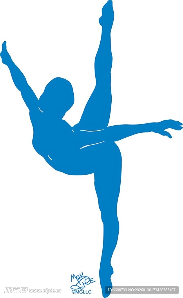 优雅舞者展现高难度姿态