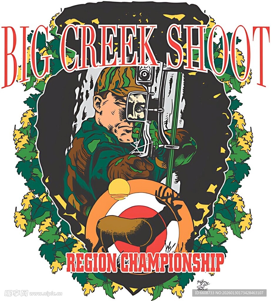 大溪射击复古锦标赛海报