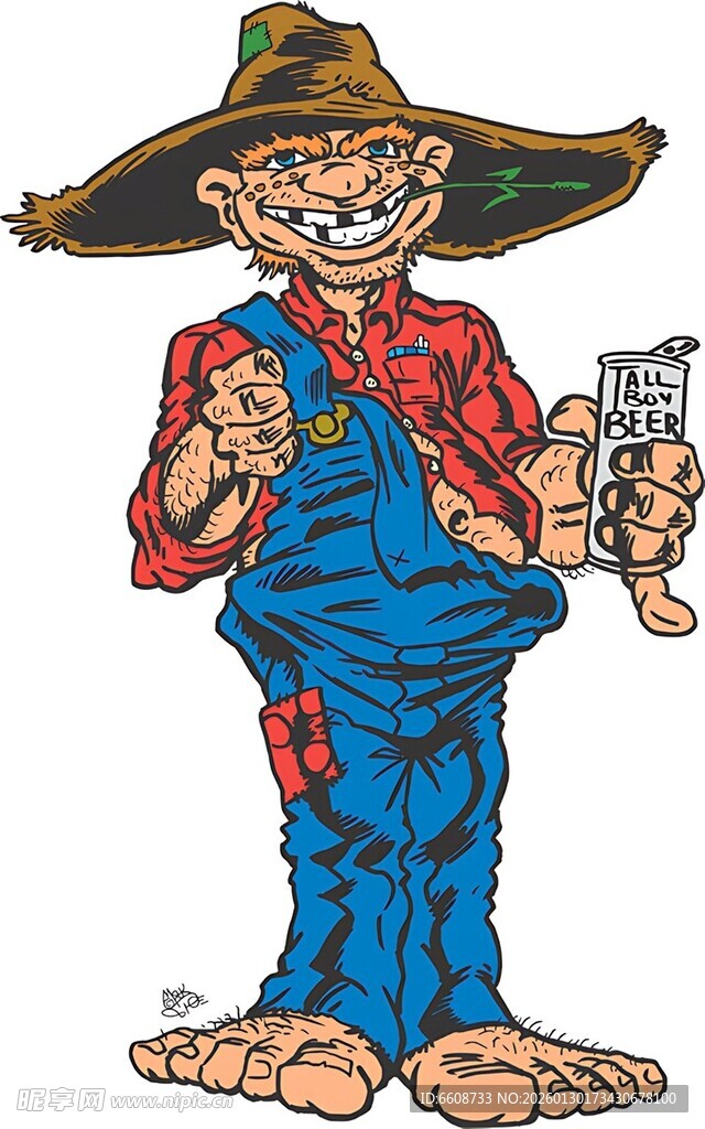 卡通稻草人形象