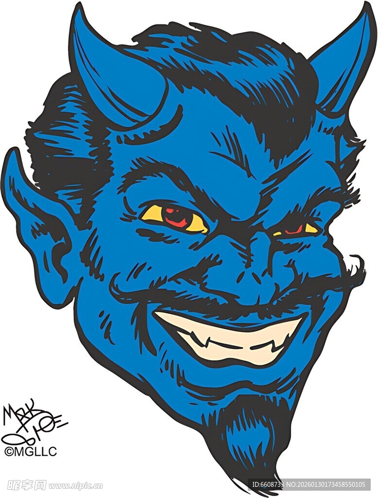 蓝色恶魔头像