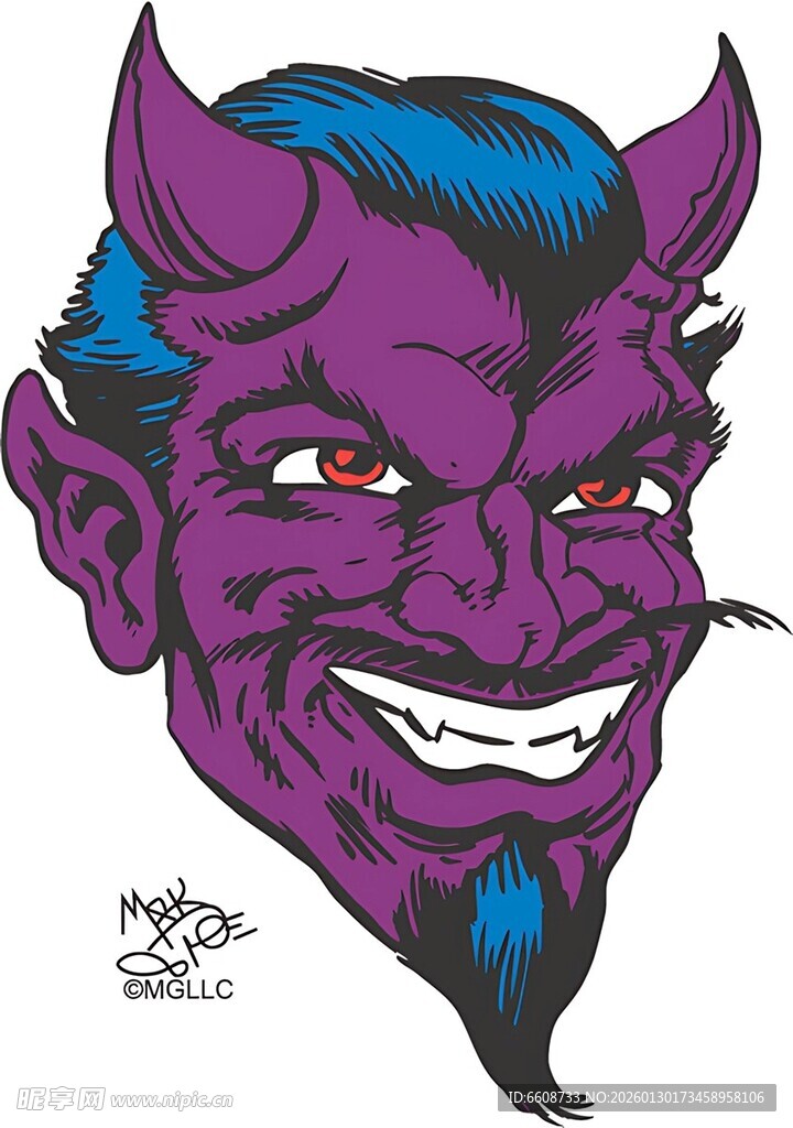 紫色恶魔头像