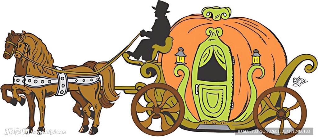 南瓜马车梦幻童话场景