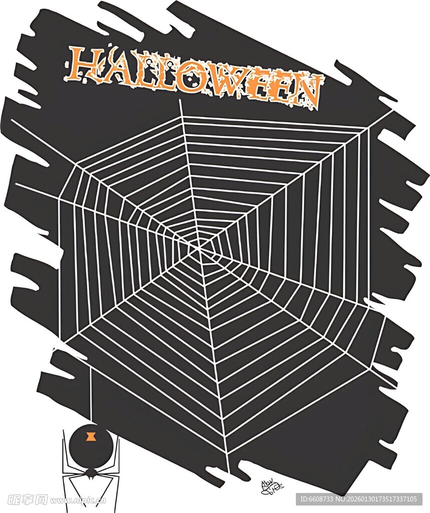 万圣节蛛网装饰