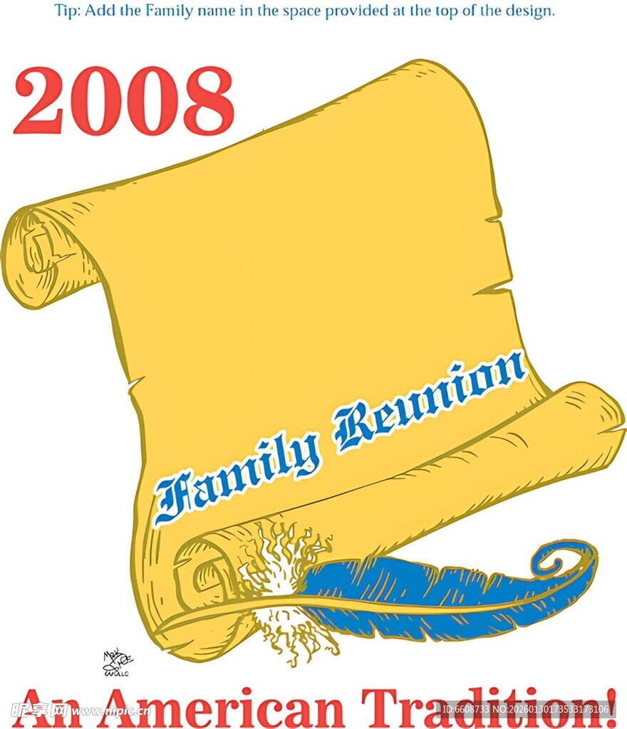 2008年家庭团聚传统卷轴