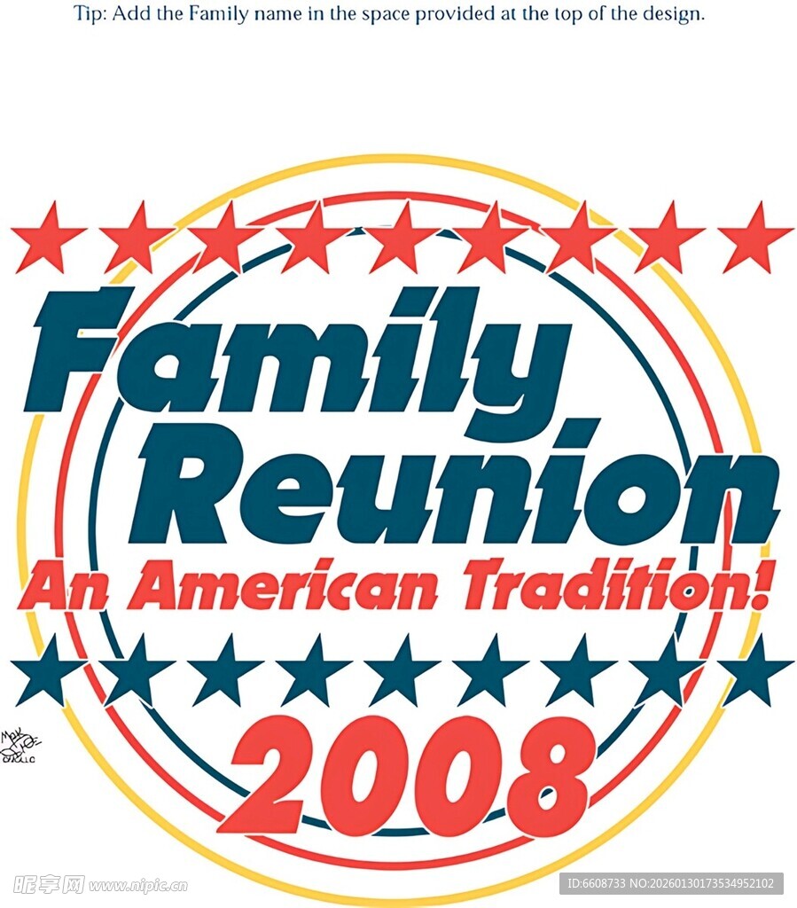 2008年美国家庭团聚标志