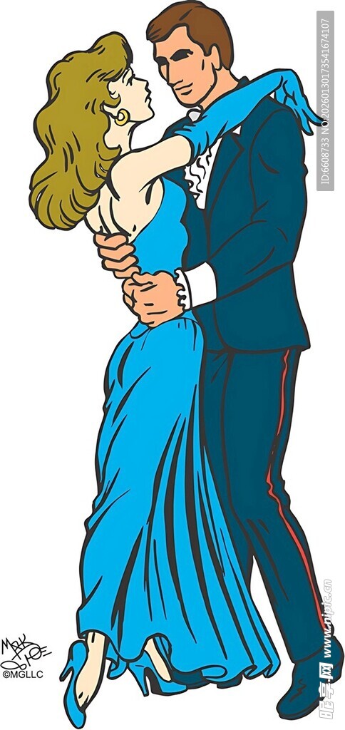 浪漫共舞的情侣