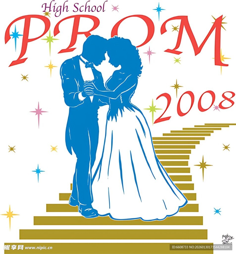 2008年高中舞会浪漫场景