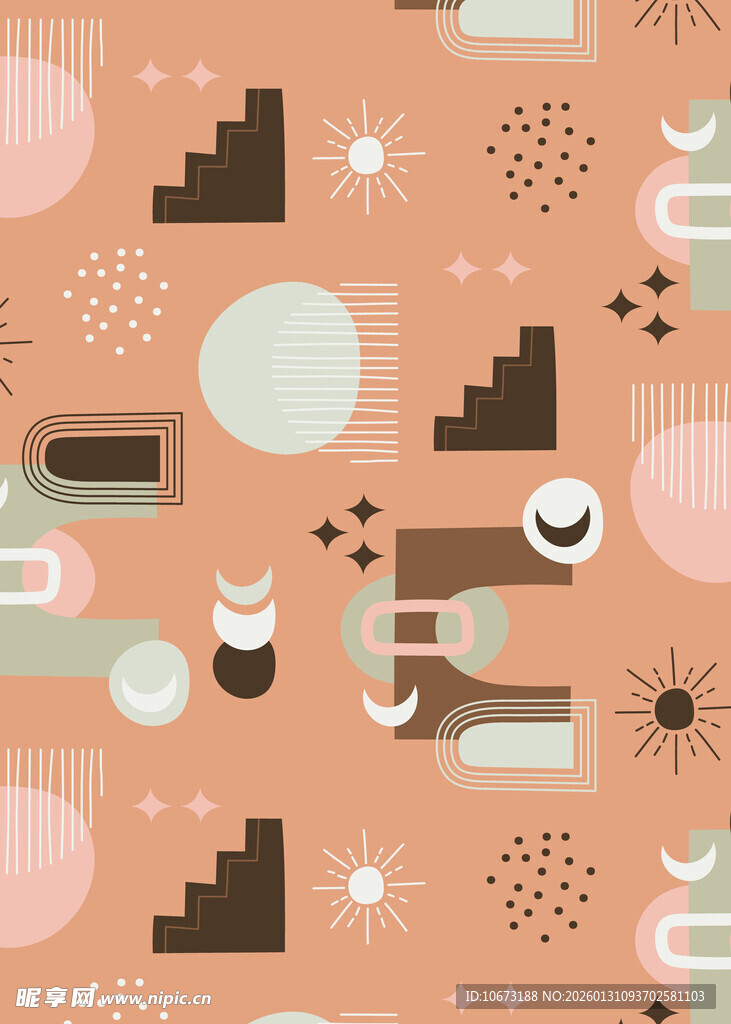 几何图案构成的抽象背景图