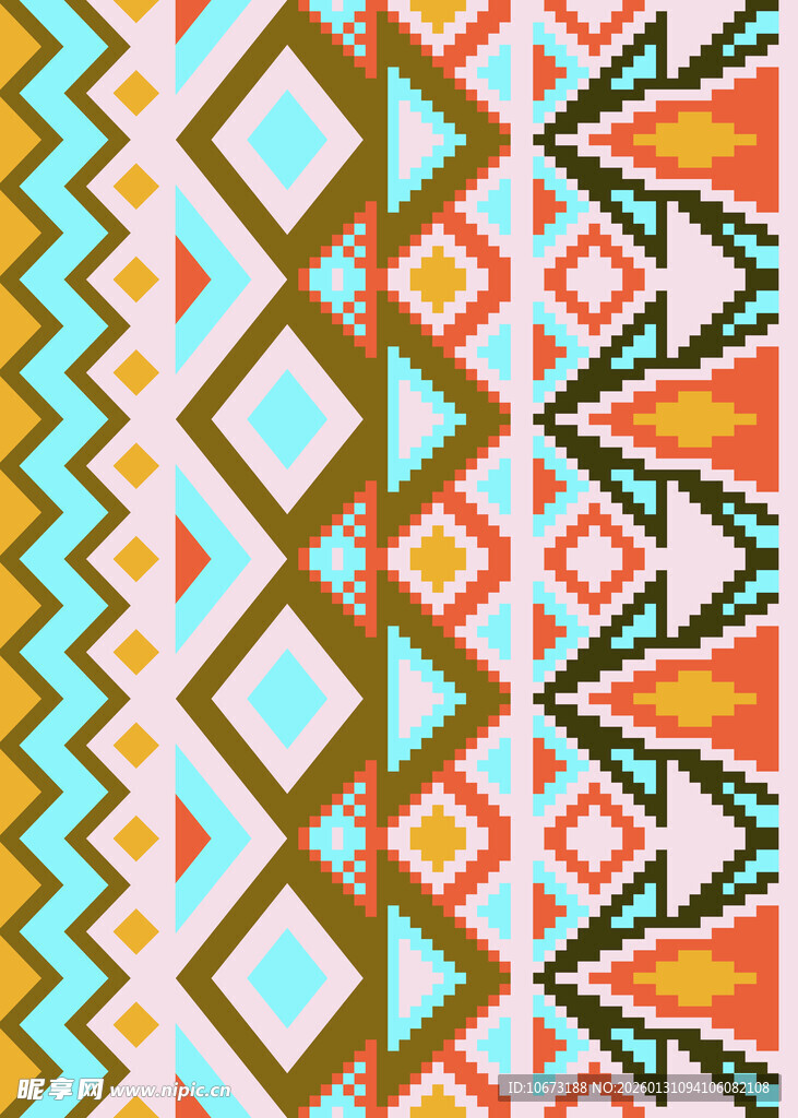 民族风几何图案背景