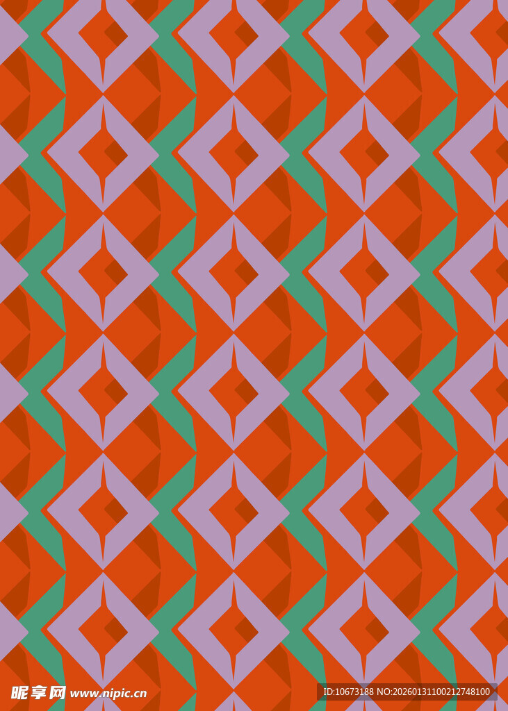 几何菱形图案彩色背景