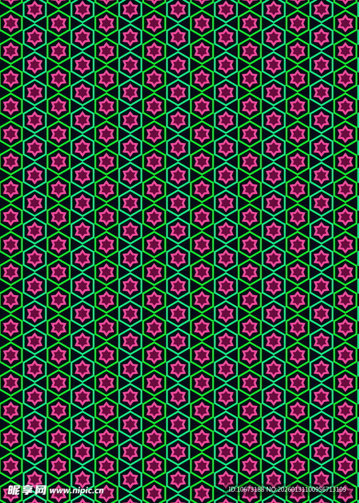 红绿相间几何图案纹理