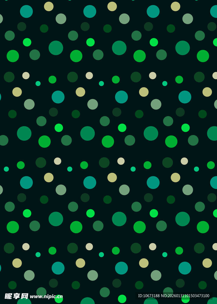 绿色波点背景图案设计