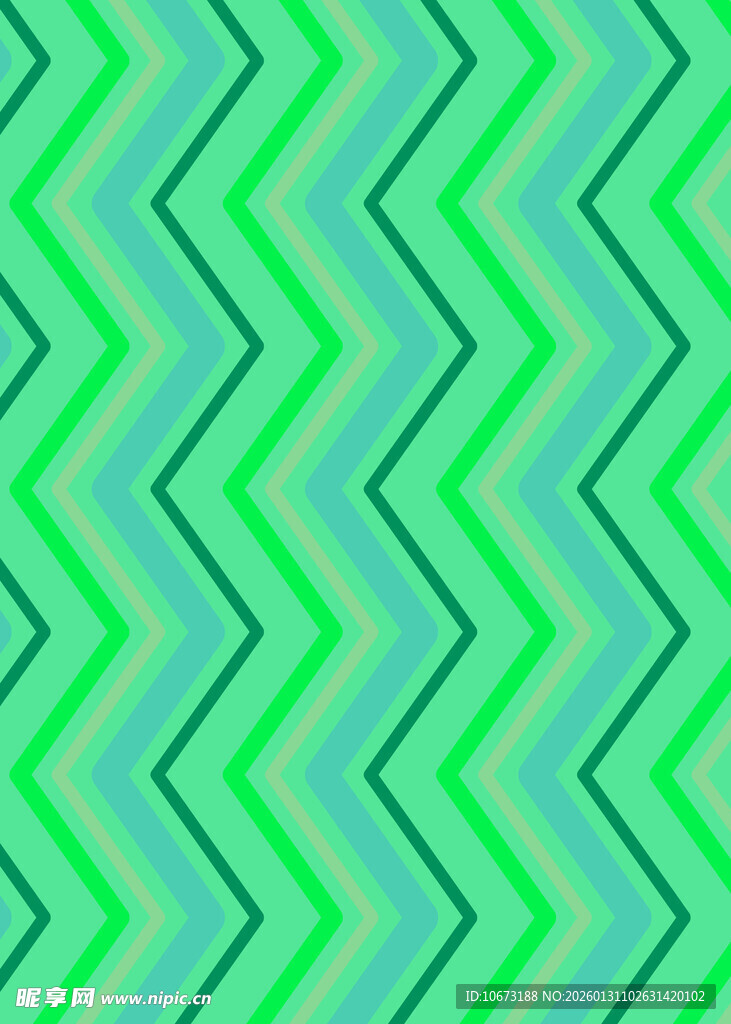 绿色锯齿形几何图案背景