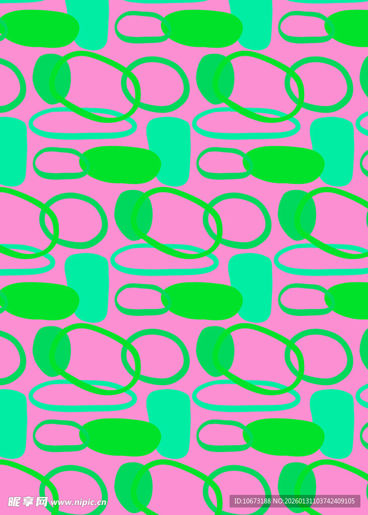 多彩回形针图案背景