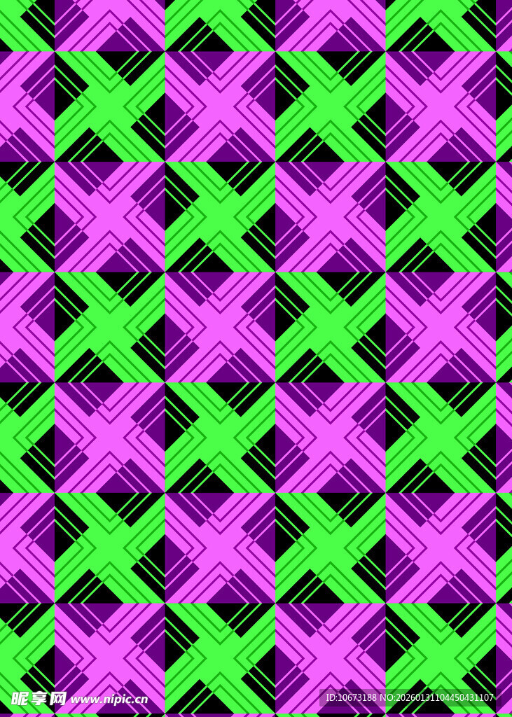 紫绿交织几何图案纹理