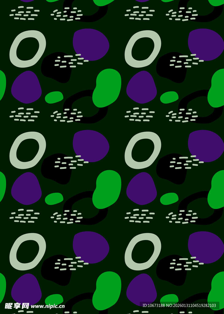 多彩几何图案印花布料