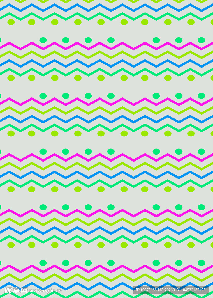 多彩波浪圆点图案背景