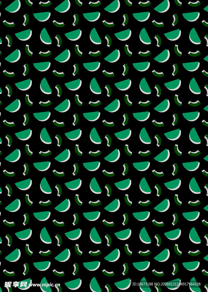 绿色几何图案黑色背景纹理