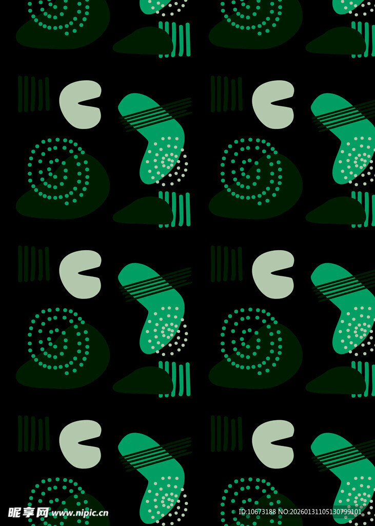 绿色几何图案装饰背景