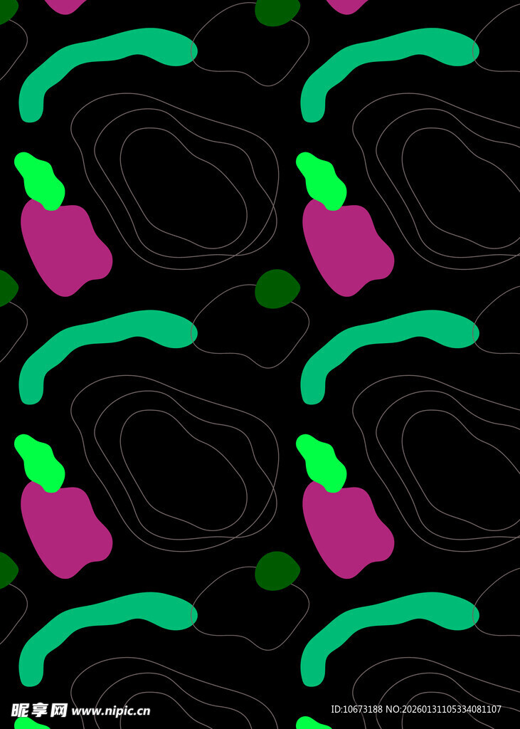 彩色瓶形图案无缝背景