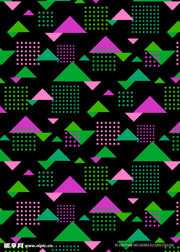 几何风格房屋图案背景