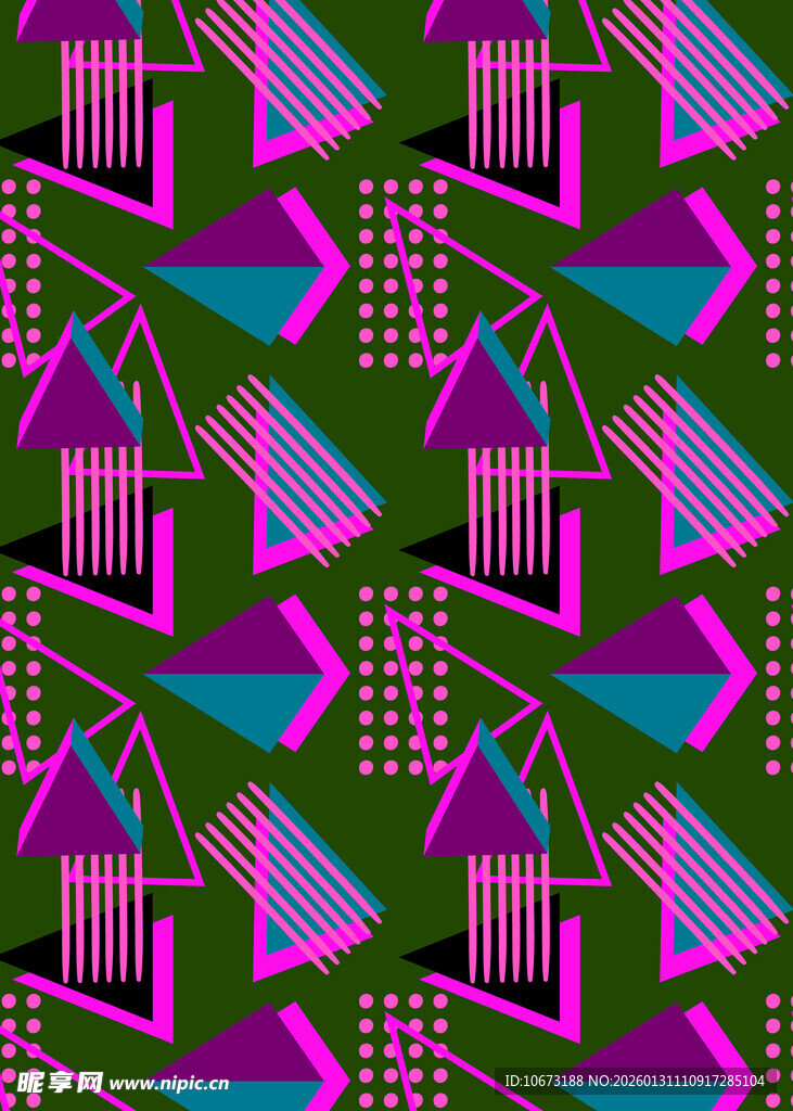 几何图案彩色装饰背景