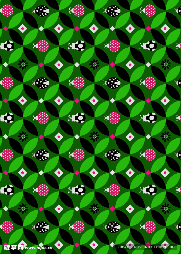 绿色几何图案背景纹理