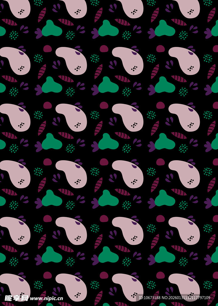 圣诞主题腰果图案设计