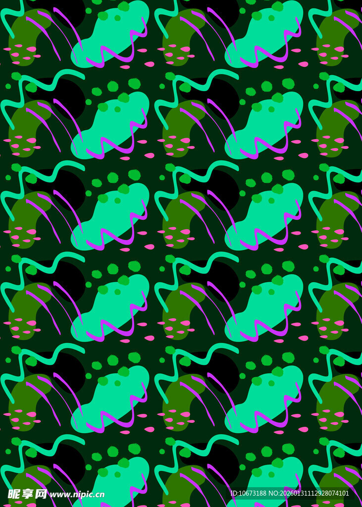 绿色鲸鱼图案背景纹理