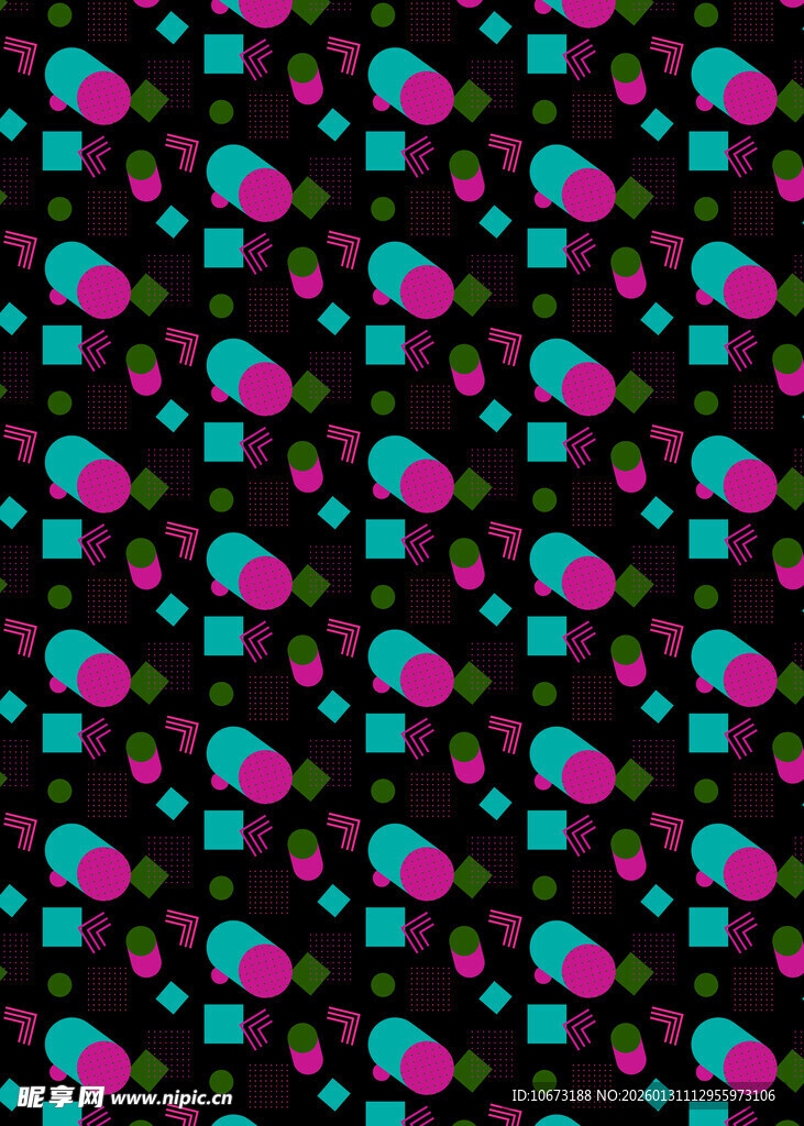 多彩卡通图案背景