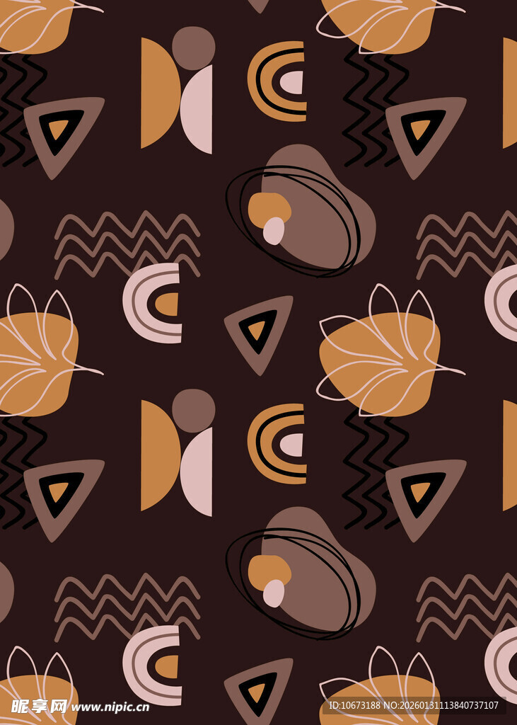 几何图案构成的抽象背景图