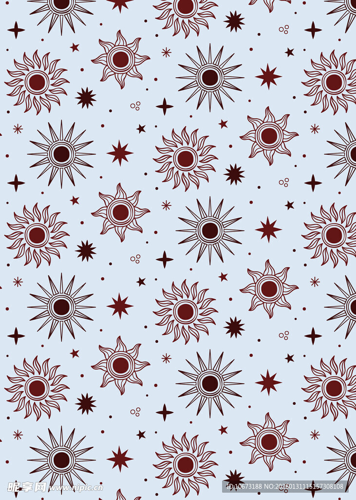 花朵几何图案背景纹理