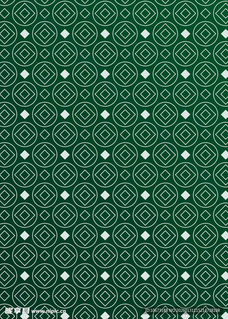 绿色波点几何图案背景