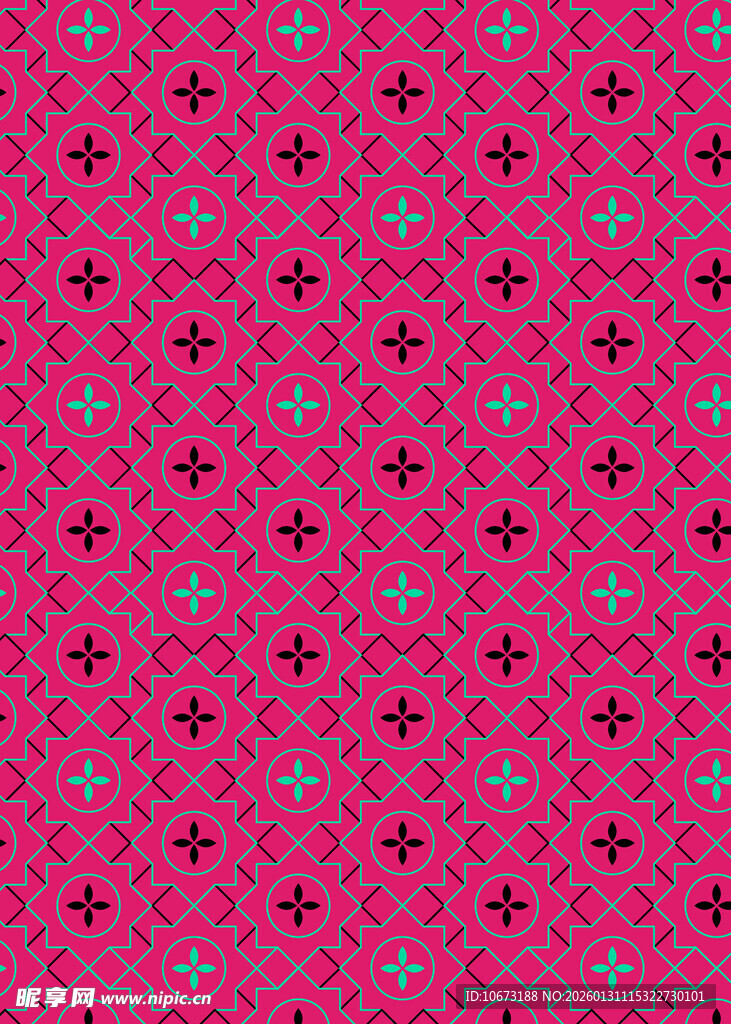 粉色几何图案无缝背景