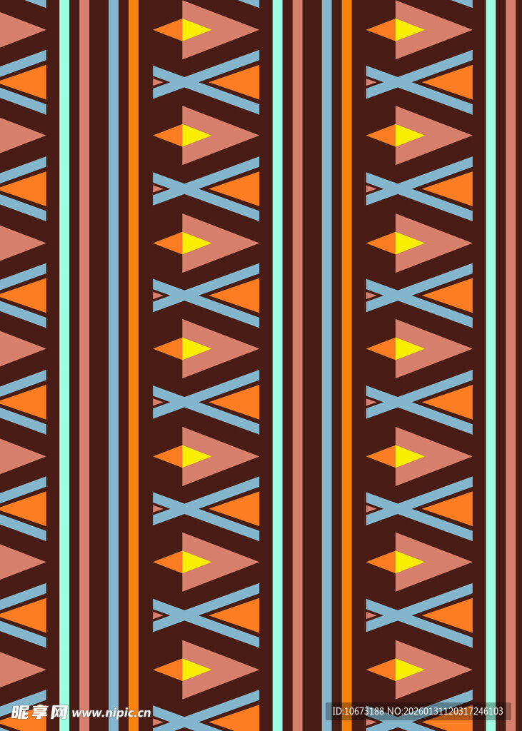 民族风几何图案纹理