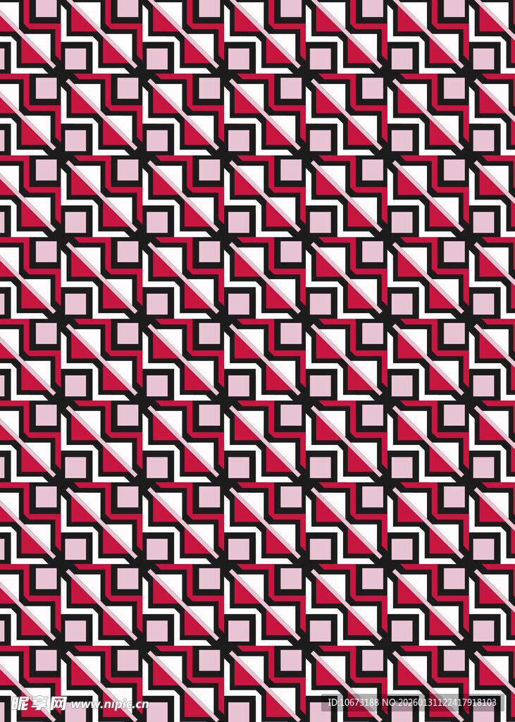 几何图案的多彩重复纹理